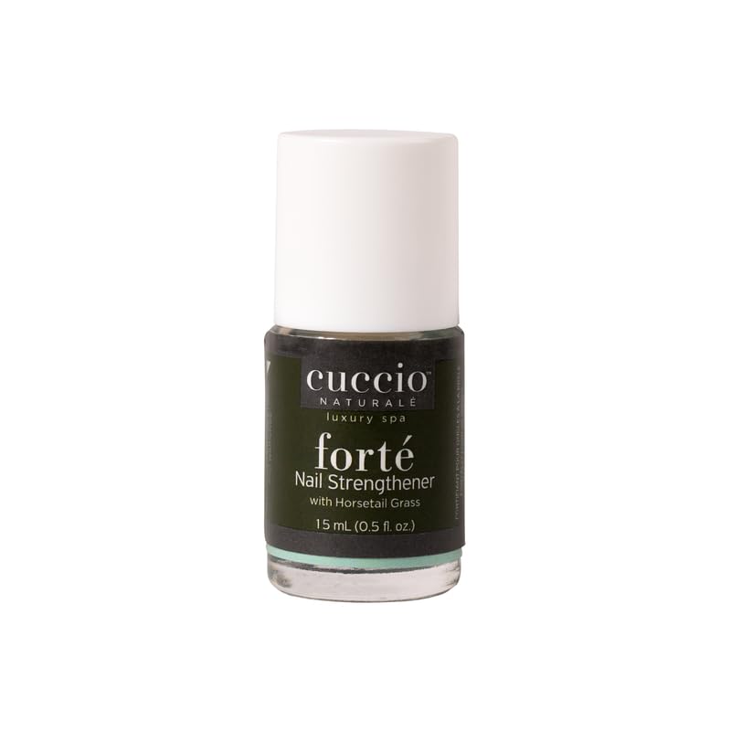 Cuccio Naturale Forte Nail Strengthener Treatment - With Horsetail Grass - Protects Against Cracking, Splitting And Breakage - Nutrient Rich Formula Makes Finger And Toenails More Pliable - 0.5 Oz