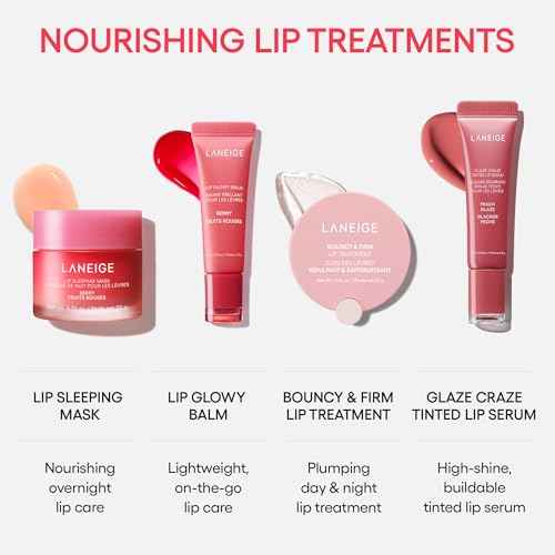 LANEIGE Glaze Craze Tinted Lip Serum: Hydrating Lip Serum for Glossy, Nourished Lips with Plumping Polypeptides
