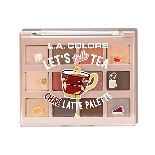 L.A. COLORS Let's Talk Tea Eyeshadow Palette - Chai Latte