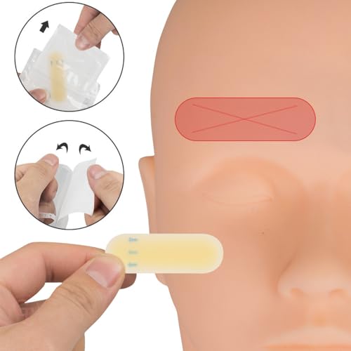 Microblading Practice Skin Stickers - 20pc Silicone Eyebrow Pads