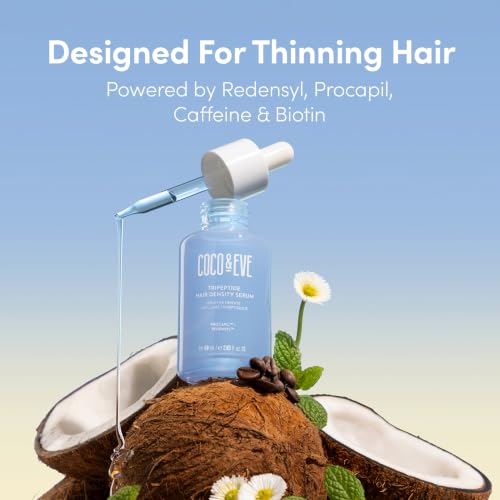 Coco & Eve Tripeptide Hair Density Serum for Thicker Hair