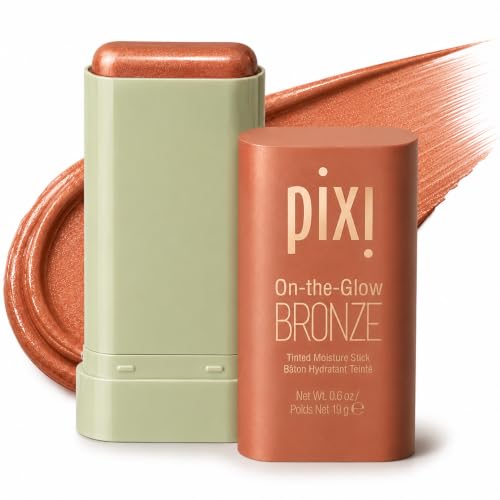 Pixi On-the-Glow Bronze Hydrating Tinted Bronzer Stick, 0.6oz