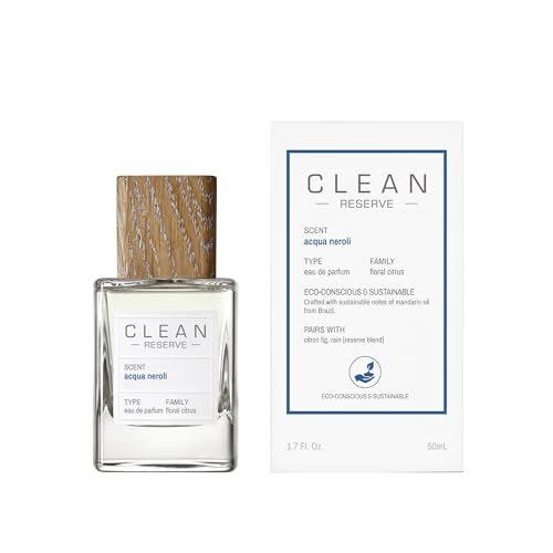 CLEAN Reserve Acqua Neroli Unisex Eau de Parfum 1.7 Fl Oz - Sustainable, Long-Lasting Fragrance