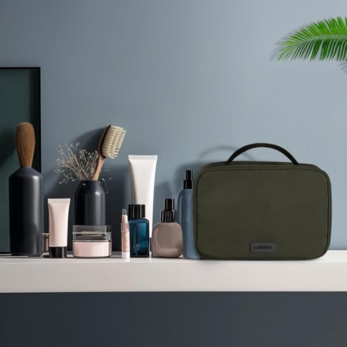 Hanging Toiletry Bag for Men, Toiletry Travel Bag Water-proof Travel Makeup Bag Cosmetic Organizer Shaving Bag Door Room Essentials for Accessories, Shampoo, Full Sized Container, Toiletries