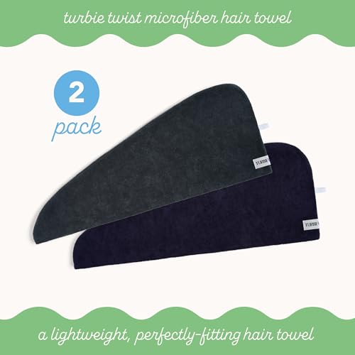 Turbie Twist 2-Pack Microfiber Hair Towel Wrap