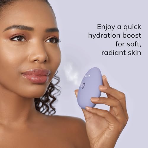 GESKE SmartAppGuided¢â Facial Hydration Refresher | 4 in 1 | Water Atomizer | Moisturizing Spray Machine | Face Mister | Humidifier for Natural Glow | Reduce Redness & Dry Skin