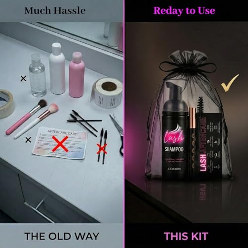 Lash Aftercare Kit for Lash Techs — 60 Pcs Supplies