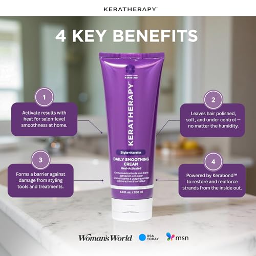 Keratherapy Daily Smoothing Hair Cream with Keratin & Collagen - 6.8 fl oz