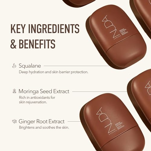 Nuda GlowDrops Face Bronzer Serum with Squalene & Moringa - Lightweight, Buildable, Vegan Liquid Bronzer
