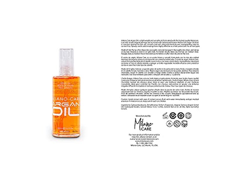 Premium Organic Argan Oil Treatment for All Hair Types - 3.4 fl oz