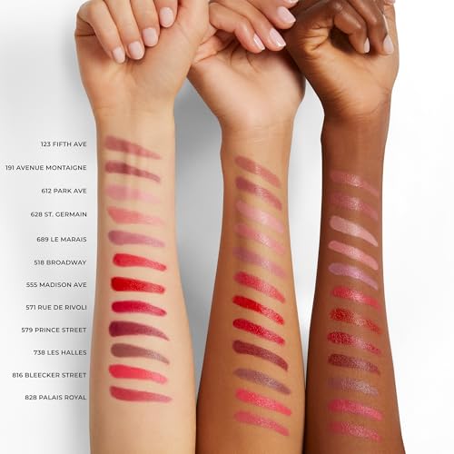 Laura Mercier Caviar Hydra Cr?me Lipstick, 16HR Hydration and Lip Barrier Repair, All Day Wear, Plumping, Smudge- & Fade-proof, Creamy Satin Finish, Infused with Hyaluronic Acid