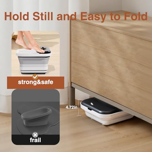 Heated Foot Soaking Tub Massager with Remote Control & Timer