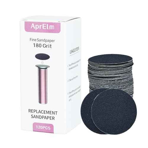 120pcs Replaceable Sandpaper for Electric Foot Callus Remover, 180 Grit Fine Sandpaper Refill Discs