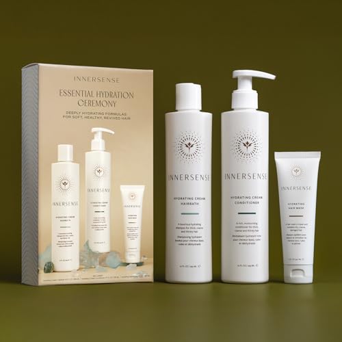 INNERSENSE Hydration Ceremony Set: Moisturizing Shampoo, Conditioner & Hair Mask