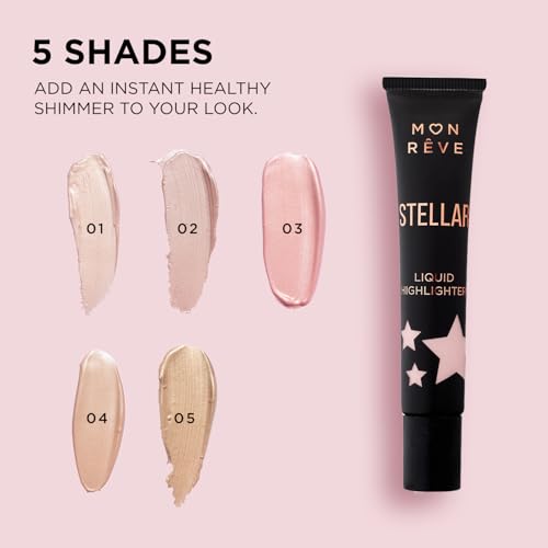 Mon Rêve Stellar Liquid Highlighter - Dewy Glow Illuminator