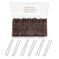 200 Pcs 2.4 Inch Brown U-Shaped Bobby Pins - Hair Clips