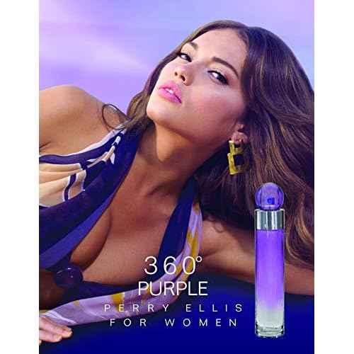 Perry Ellis Fragrances 360 for Women Eau de Parfum Spray, Purple, 6.8 Fluid Ounce