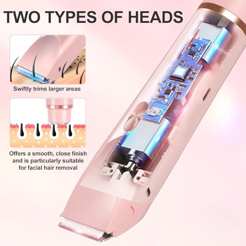 2-in-1 Electric Shaver for Women - Rechargeable Body & Face Razor