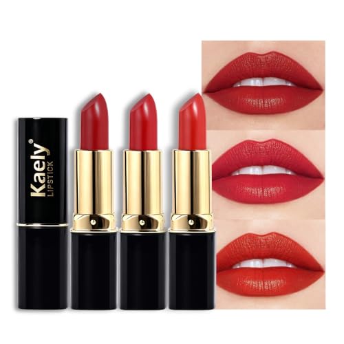 EVPCT 3Pcs Velvet Matte Lipstick Set - Long Lasting