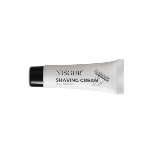 NISGUR Travel Size Disposable Shaving Cream Bulk Pack of 144 Tubes 10ml/0.34fl.oz Each Individually Wrapped Hotel Toiletries and Amenities