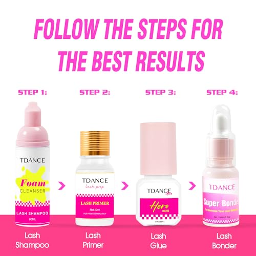 TDANCE Lash Bonder for Eyelash Extensions, Glue Accelerator, Increase Eyelash Retention Time, Water Oil Proof, Lash Extension Bonder (15ml, Lash Bonder)