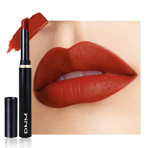 AMY'S DIARY Ruby Red Velvet Matte Lipstick #885 - High Pigment Slim Waterproof Lipstick