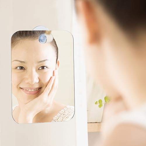 Shower Shaving Mirror Shatterproof Acrylic 6.7x5.1in
