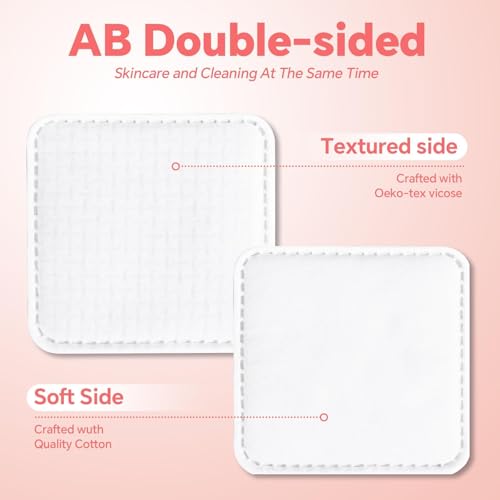 ICOTLE Square Cotton Pads for Skincare & Makeup Removal - 60 Count