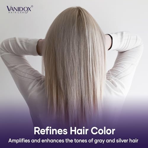 VANIDOX Purple Shampoo for Silver & Grey Hair, 16 fl oz