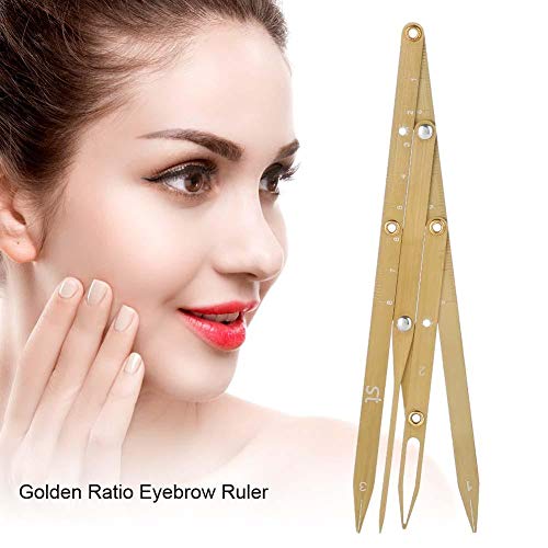 Golden Ratio Eyebrow Ruler - Flexible Stainless Steel Measuring Tool