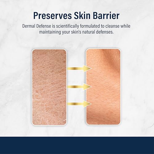 Dr. Eddie's Dermal Defense Sensitive Skin Body Wash - Unscented Body Soap, Hydrating Eczema Bodywash & Shampoo for Women & Men, Gentle Dry Itchy Skin Relief for Adults, Natural Ingredients - 8 fl oz