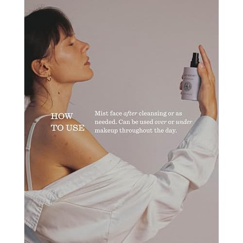 Balancing Face Mist - 3.5 fl oz Refreshing Rosewater Facial Mist for Hydration & pH Balance - Lightweight, Soothing Formula with Snow Mushroom - Vegan & Cruelty-Free