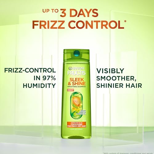 Garnier Fructis Sleek & Shine Shampoo & Conditioner Set for Frizzy Hair - 43 Fl Oz
