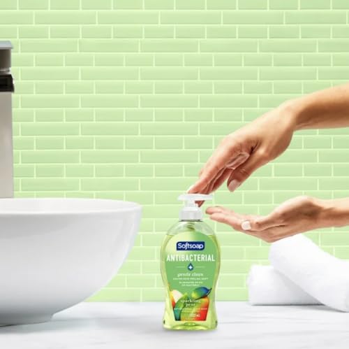 Softsoap Antibacterial Liquid Hand Soap Pump - Sparkling Pear Scent, 11.25 fl oz, Pack of 6