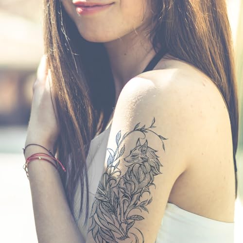 Temporary Tattoo Stickers for Adults, 2 Sheets Waterproof