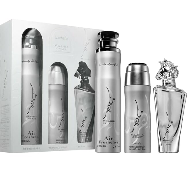 Lattafa Maahir Legacy Men's 3-Piece Gift Set