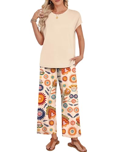 WIHOLL Women's Two Piece Summer Outfit Set
