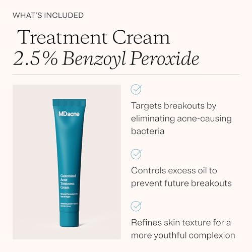MDacne 3-Step Acne Treatment Kit with Benzoyl Peroxide