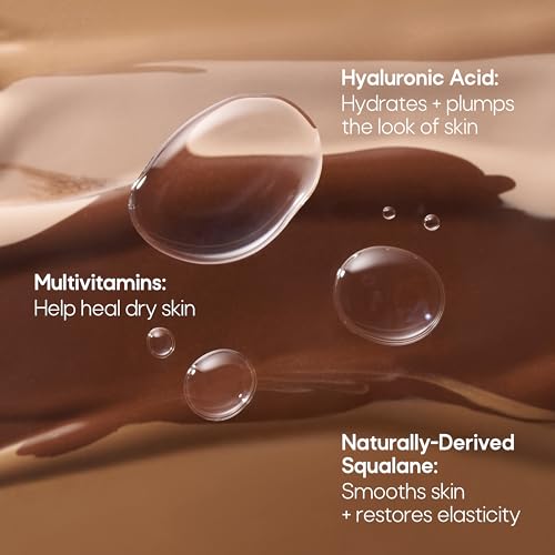 Almay Hydrating Liquid Foundation Tint, Lightweight with Light Coverage, Naturally Dewy Finish, Hypoallergenic, Dermatologist TestedFragrance Free, 130 Sand, 0.94 fl oz.