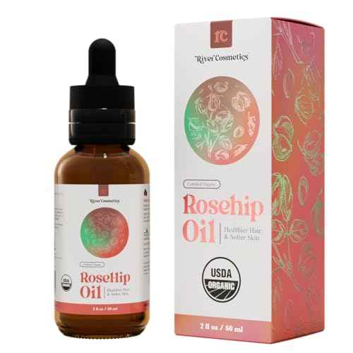 Organic Rosehip Oil, Cold Pressed Rosehip Oil for Face, Skin Care, Gua Sha, and Hair Care, USDA Certified Organic 100% Pure, Hexane Free, 2 Fl Oz.
