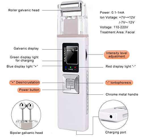 Portable Galvanic Microcurrent Face Lift Massager | Anti-Aging Skin Firming