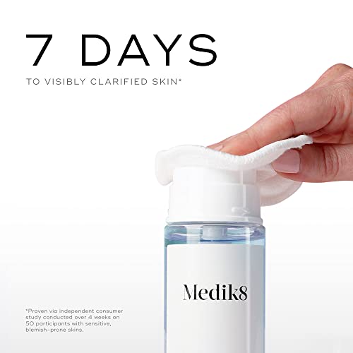 Medik8 Press and Clear - Clarifying Facial Tonic - Exfoliating BHA Face Toner for Women and Men - Gentle-Release Salicylic Acid Face Tonic - 5 oz