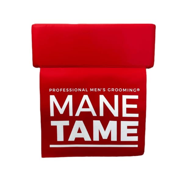 Mane TAME Highly Durable Professional Booster Seat for Barbers, 5.5" in Height and Thickness - Red