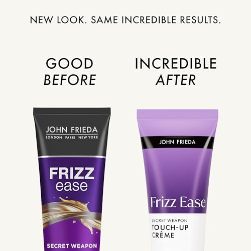 John Frieda Frizz Ease Secret Weapon Touch-Up Cr?me, Smoothing Cream for Flyaways, Frizz-Free & Split Ends, Infused with Avocado Oil to Seal in Moisture and Eliminate Flyaways, 4 Oz, Pack of 2