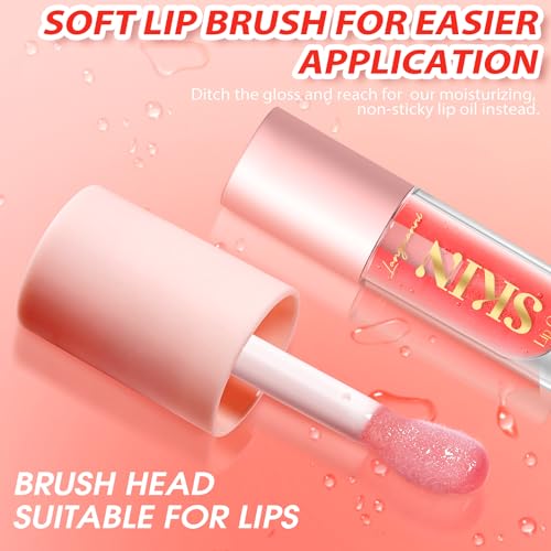 BANGFENG Lip Oil 2-Pack, Moisturizing Glossy Plumping Tint