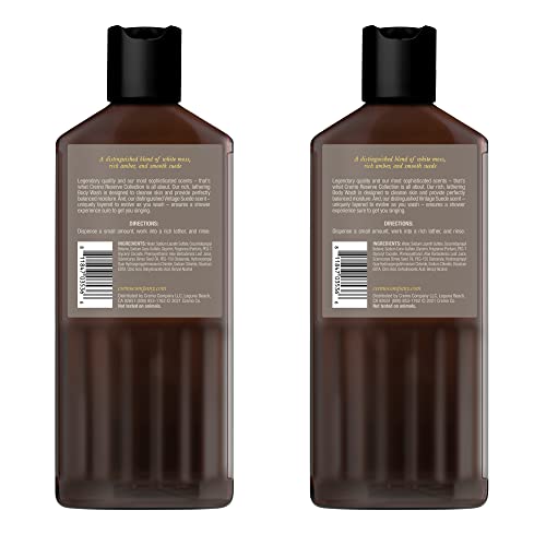 Cremo Rich-Lathering Vintage Suede Body Wash, A Vintage Suede with Notes of White Moss and Rich Amber, 16 Fl Oz (Pack of 2)