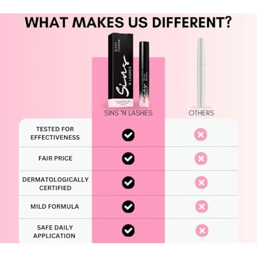 LASHES Physician-Formulated Natural Eyelash Enhancer Serum purified Eyelash | fuller &longer looking Eyelashes | safe for sensitive Eyes | 60 -day supply 3.5ML