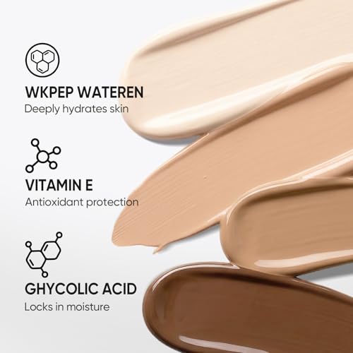 SKINTIFIC Cover Glow Cushion Foundation - Radiant Finish, Medium-to-High Coverage, Hydrating Peptide #04 Beige
