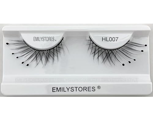 Dramatic Black False Eyelashes with Dots - Halloween Costume Lashes