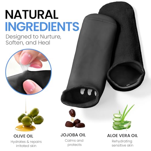 Silicone Moisturizing Socks for Dry Cracked Feet - Size 12